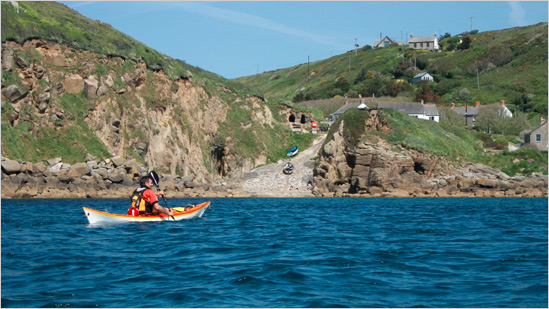 very sheltered at Porthgwarra