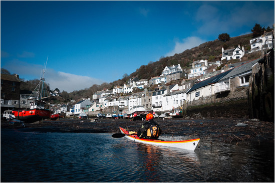 low water Polperro.. a lot of very stinky harbour mud