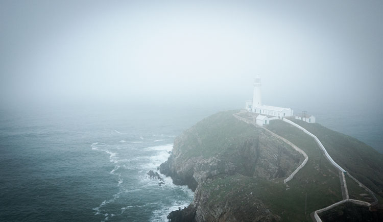 fog at South Stack light