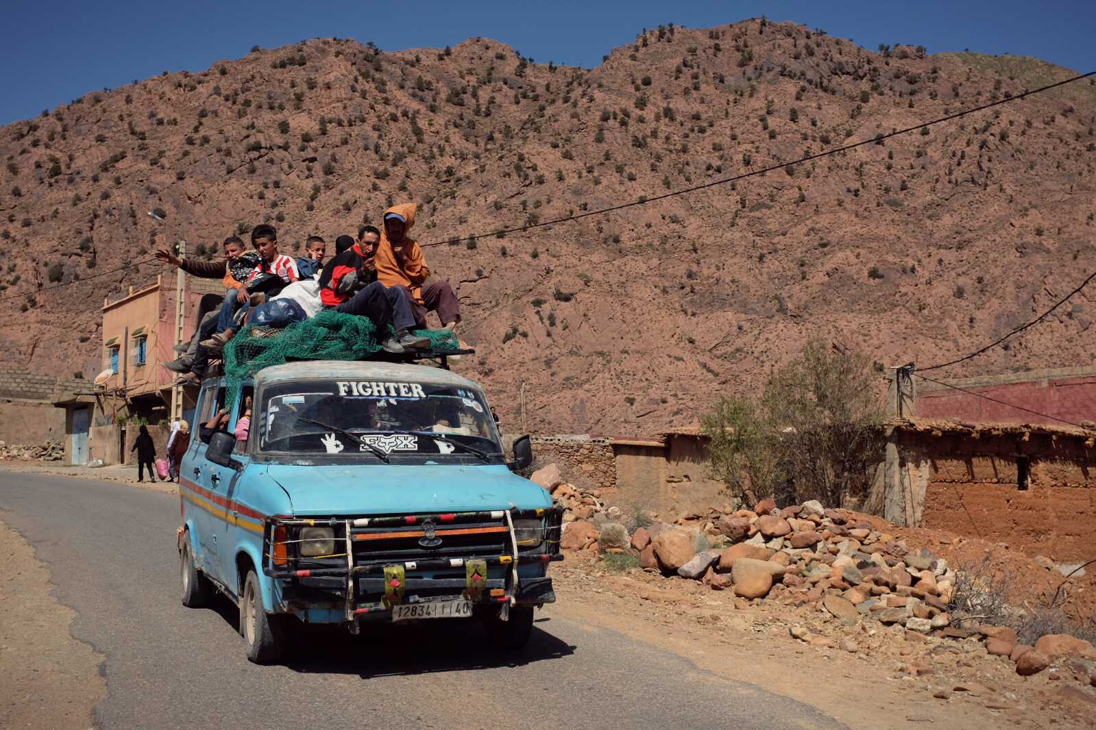 One does have to keep a little bit of wot on the narrow mountain roads as an overloaded vehicle is likely to lurch alarmingly around a blind haiin :-)