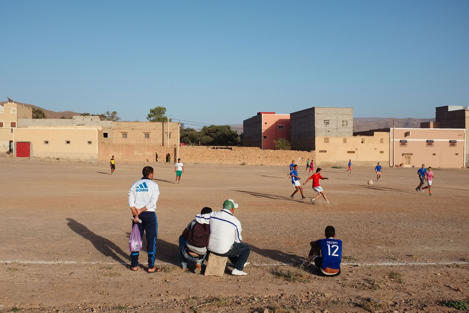Evening footy match in Taliouine