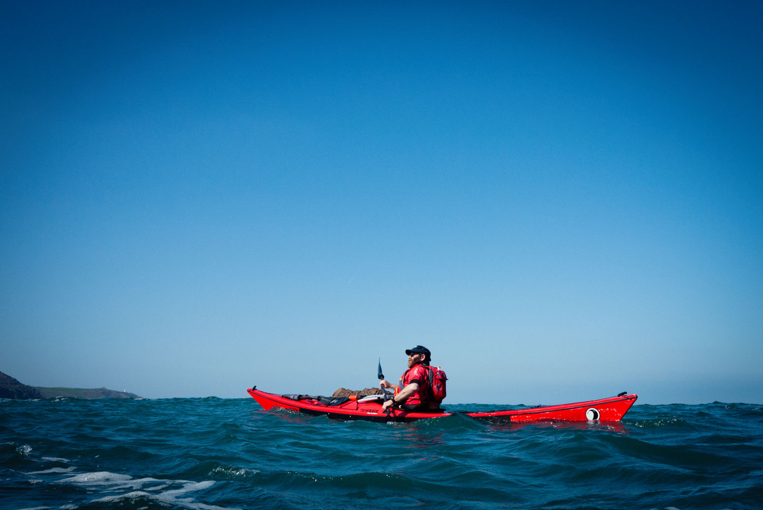 Clear blue skies and just a small groundswell - perfect conditions for enjoying this stretch.