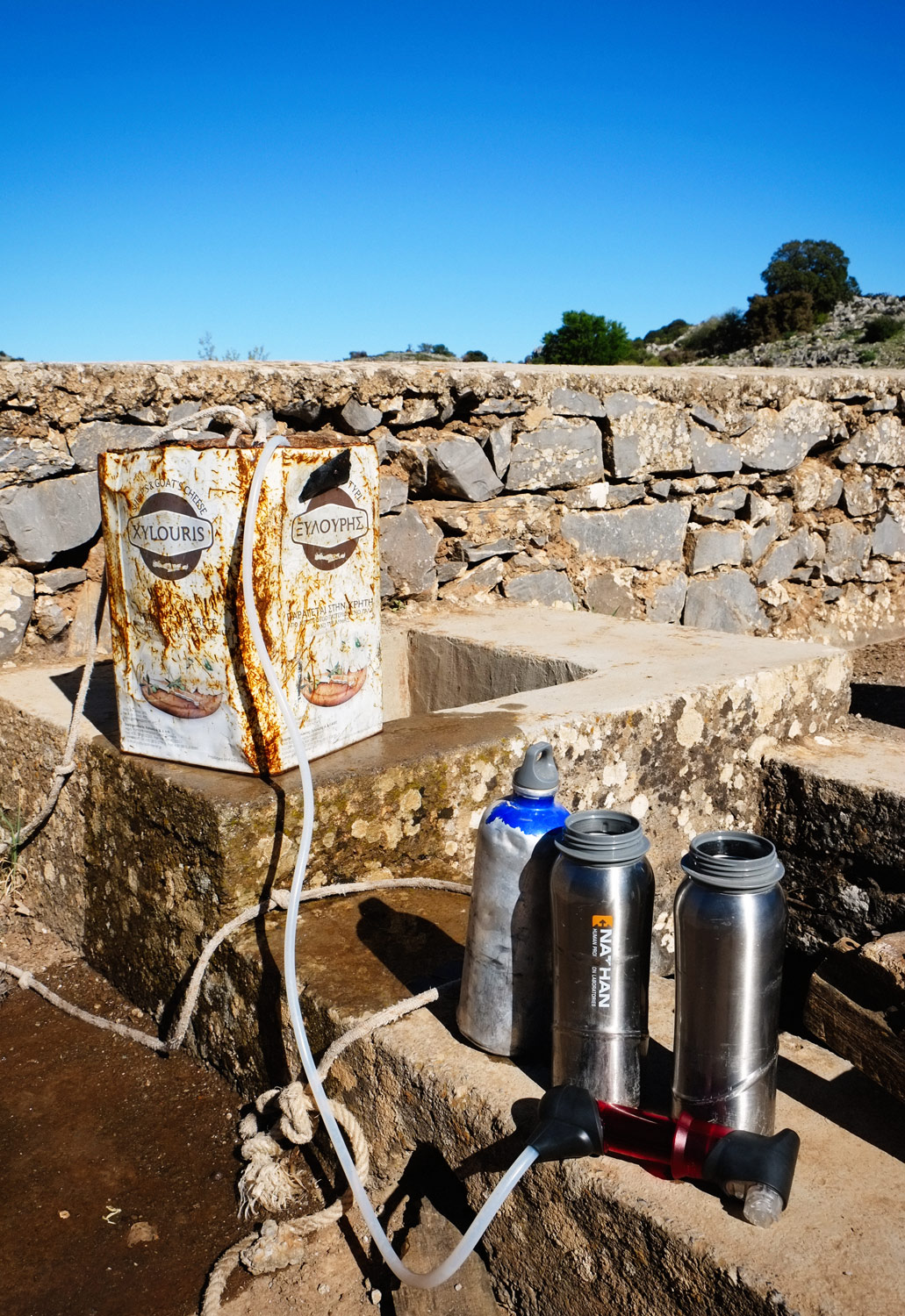 Filtering water from a well