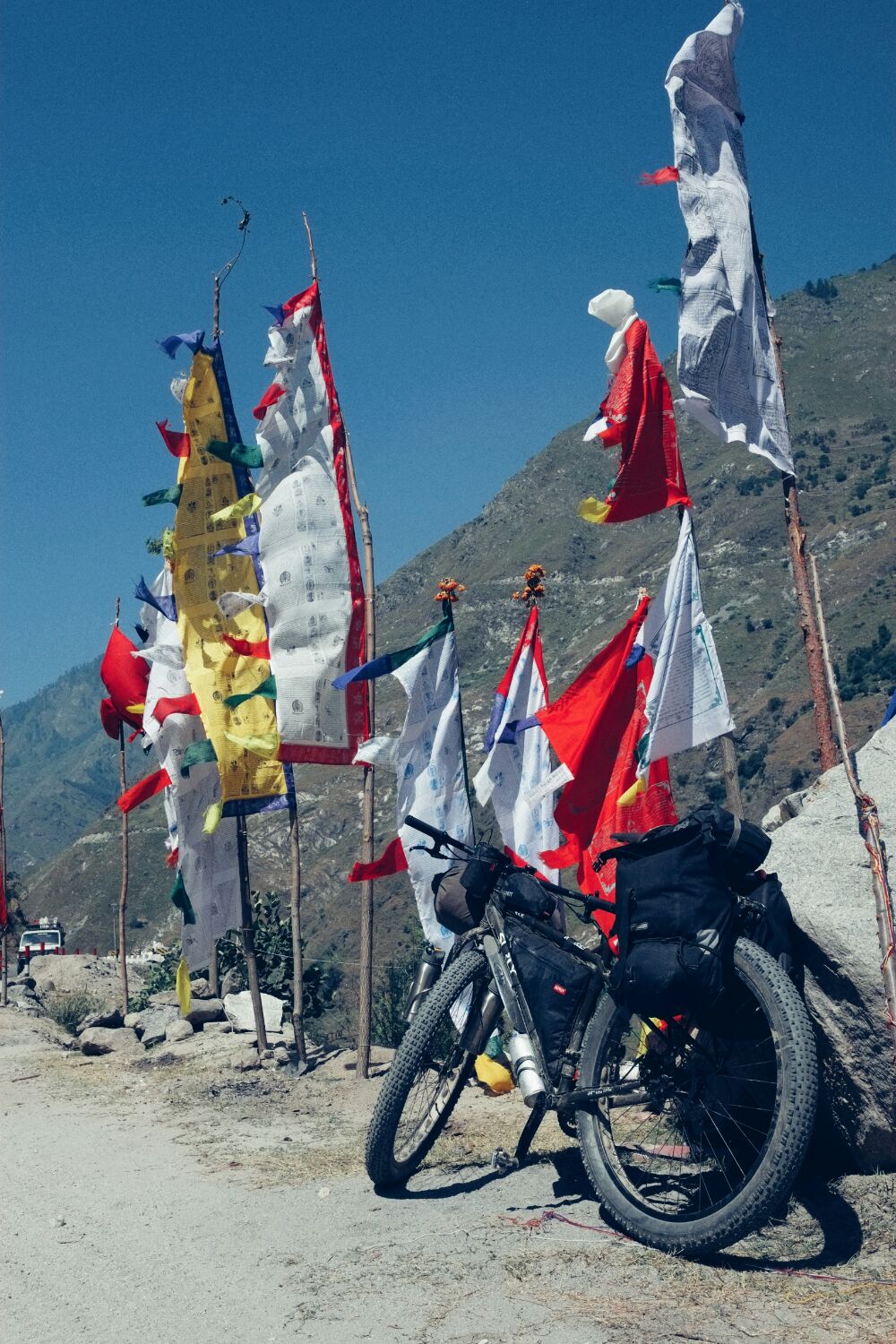 prayer flags began to appear...