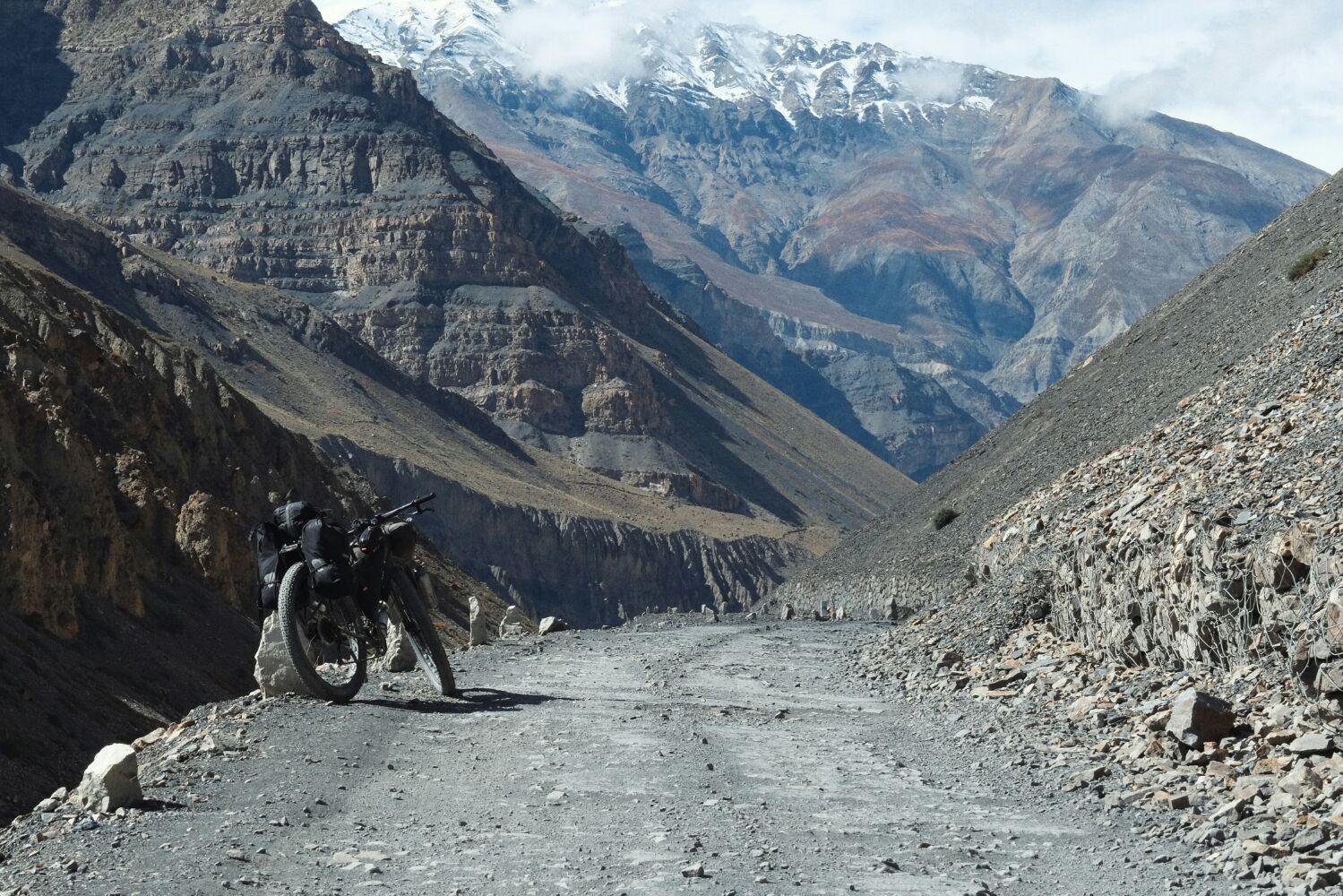 From Tabo I was finally in the Spiti Valley proper.. the sun shone in the morning and the riding was among the best I have ever enjoyed.