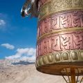 Prayer wheel at Nako on the Hindustan-Tibet HIghway