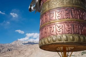 Prayer wheel at Nako on the Hindustan-Tibet HIghway