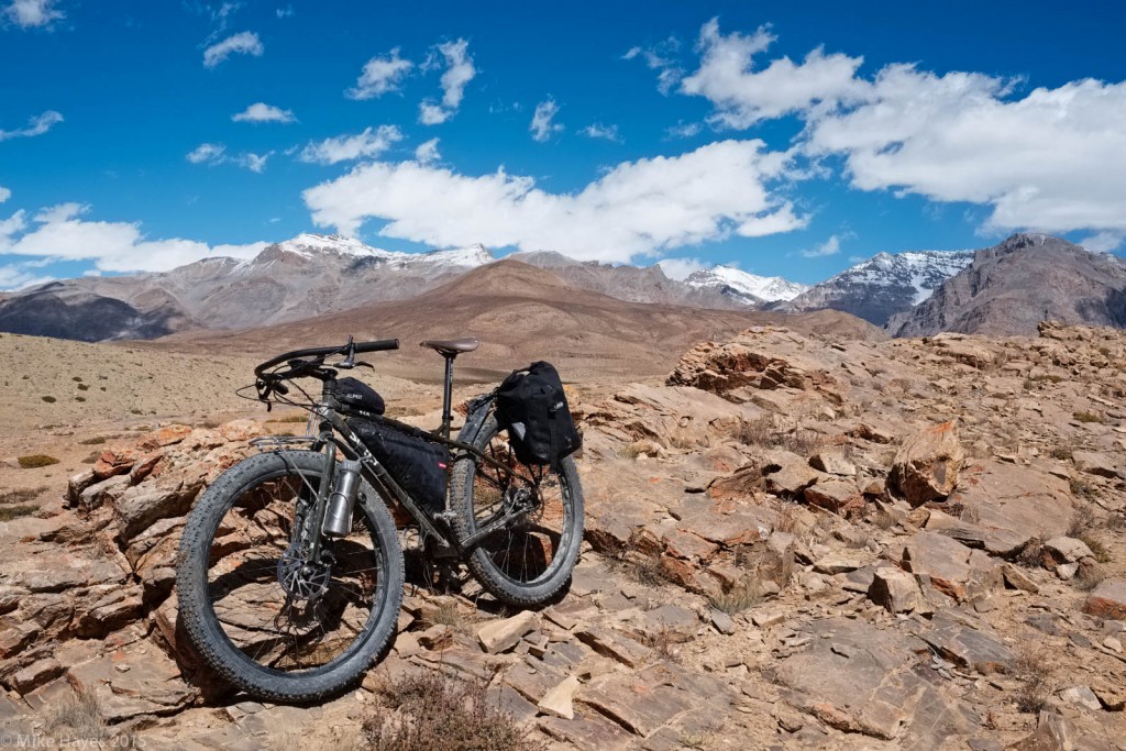 Exploring trails in the mountains north of Kibber