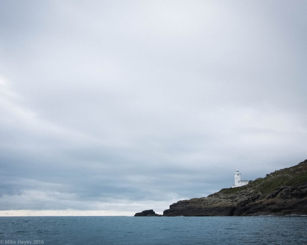 The lonely lighthouse at Tater Du just a little bit west of Lamorna. I've never found a way to photograph it well from the water (I only have a 28mm lens) ... but I still like the feel of this pic.