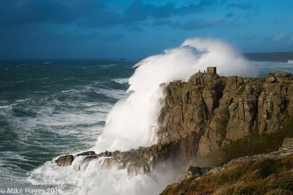 The lookout above Sennen Cove.. some 50m (160ft) above the ocean..