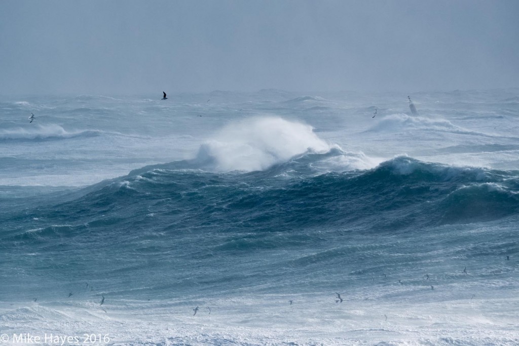 The Runnel Stone cardinal buoy lost in the maelstrom.. Read more about the Runel Stone here (link) 