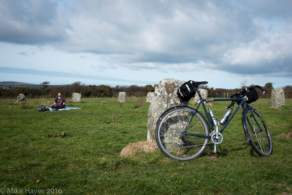 one opf the many neolithic stone circles / monuments that dot the countrysid down here. This one was inhabited as we rode through... quietly so as not to disturb his meditation...