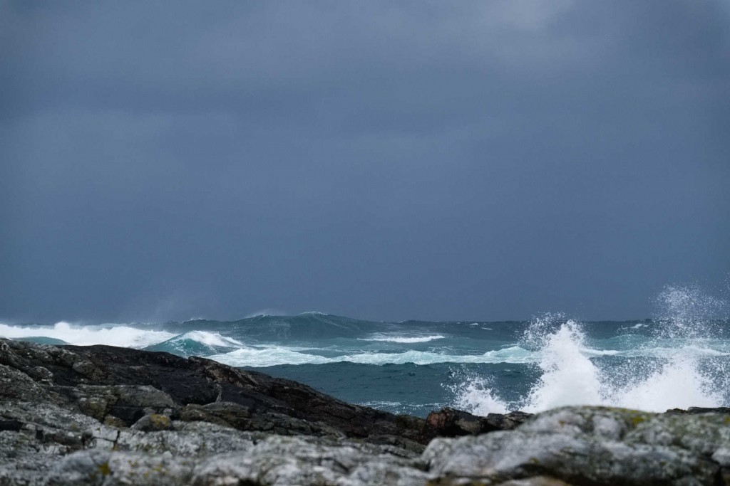 when weather systems sweep in the coast has a very elemental feel..