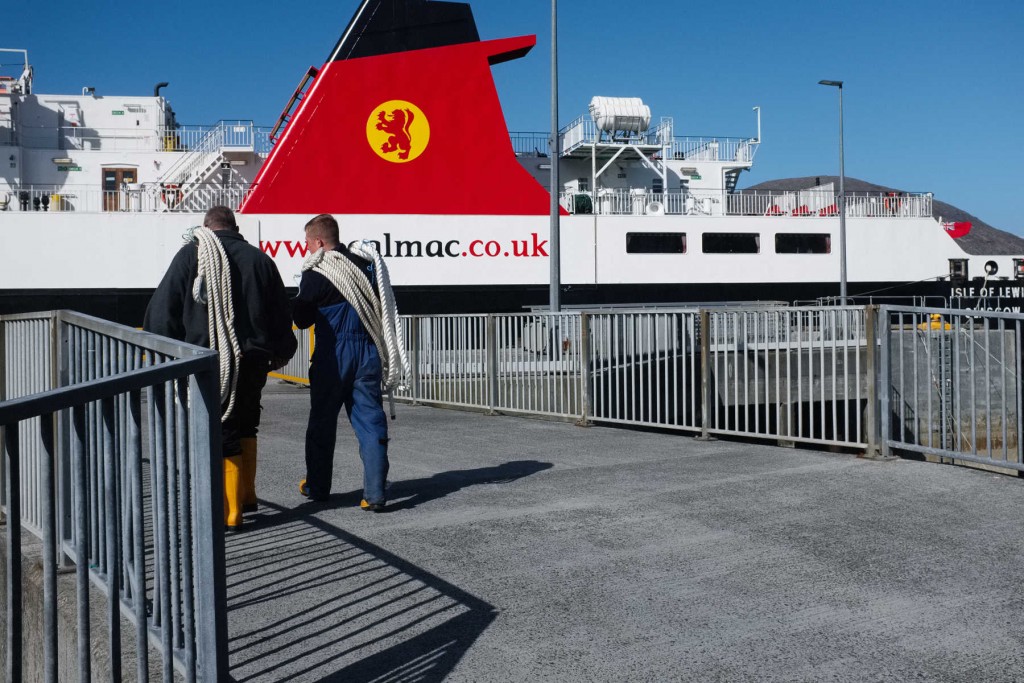 The small ferry port