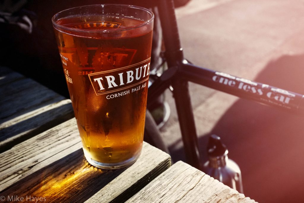 We stopped for refreshments in Portscatho in that lovely, warm glow of an early evening sun.