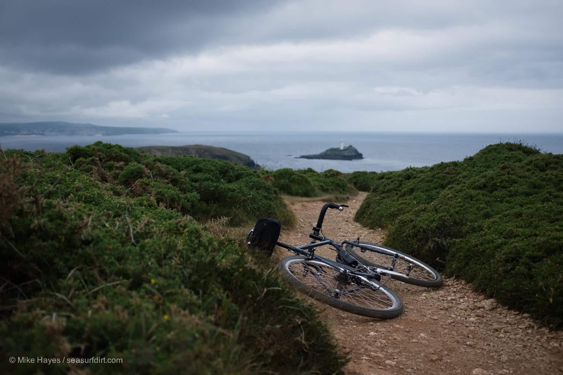 cycling under heavy skies