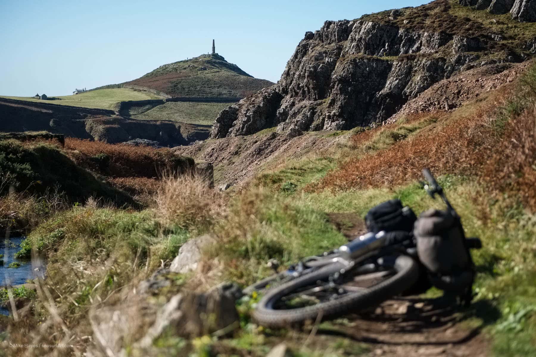 Kenidjack Valley with Cape Cornwall in the background.