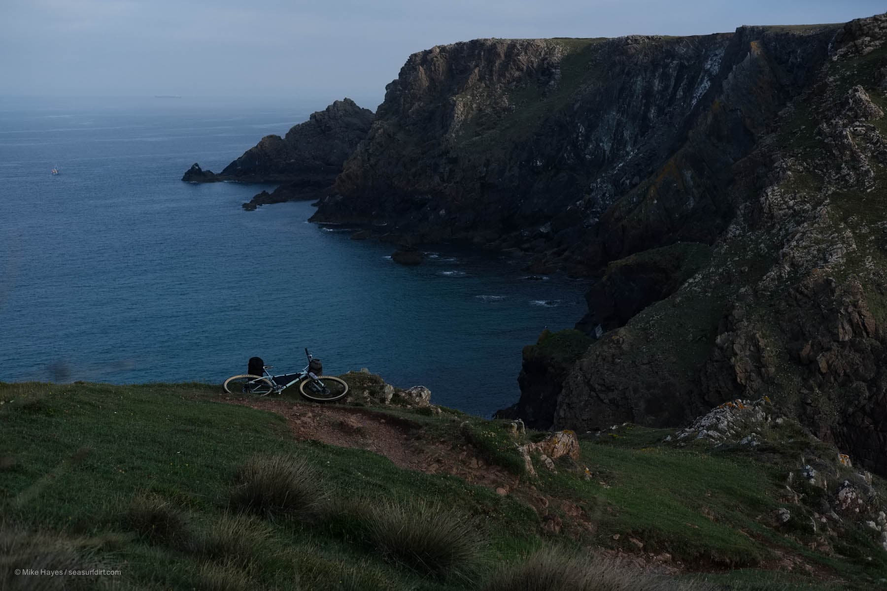 coastal single track and bike